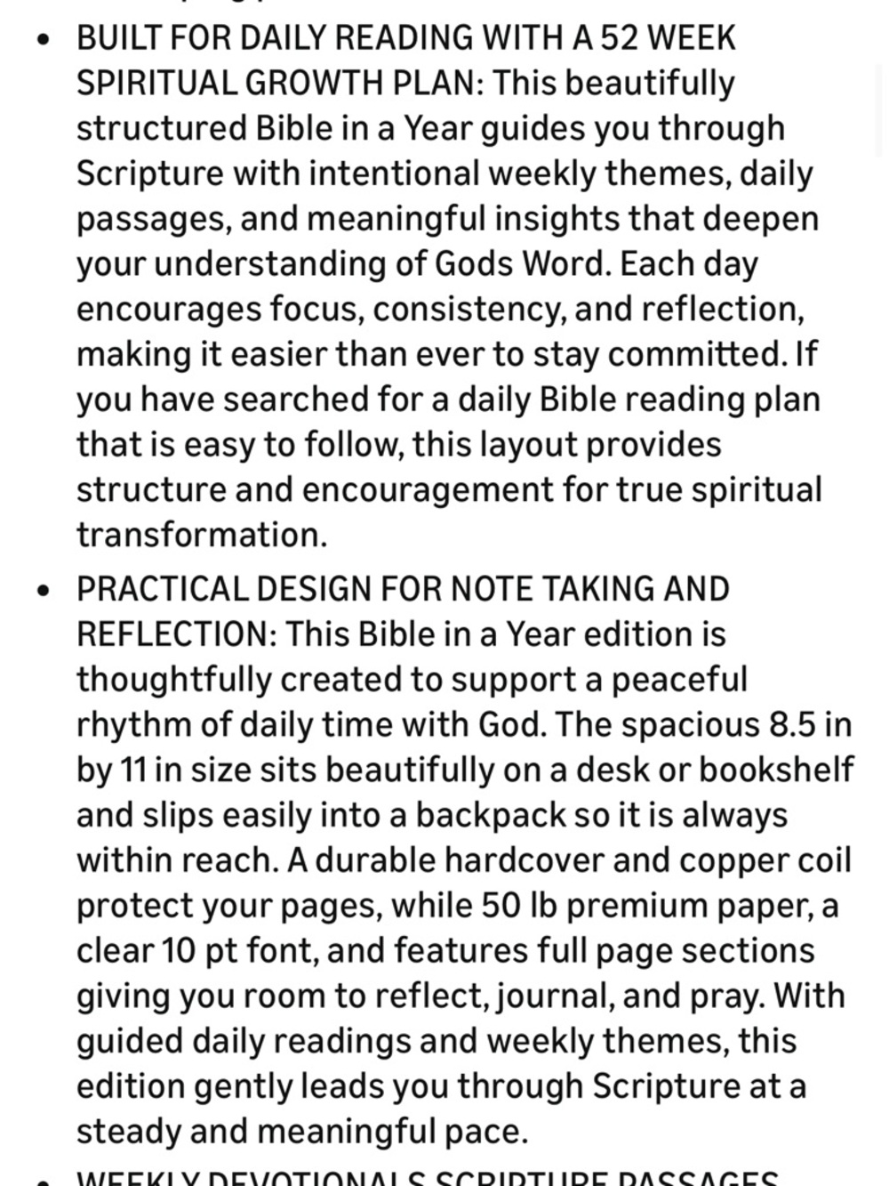 The Bible in a Year - Spiritual Biblical Devotion Reflective Study NEW - Picture 10 of 11